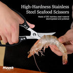 Huusk Black Multi-Purpose Seafood Scissors - Image 2