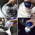 CELOX 2 Pack Dish Brush with Soap Dispenser - Image 3