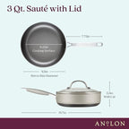 Anolon Achieve Hard Anodized Nonstick Sauté Pan - Image 2
