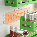 Sevenblue 4 Pack Strong Magnetic Spice Rack - Image 2
