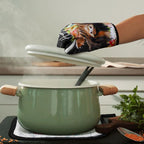 Bencailor 6 Pcs Cattle Kitchen Towels Oven Mitts and Pot Holders Set Decorative - Image 4