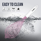 Walfos Whisk, Silicone Whisks for Cooking & Baking Non Scratch Rubber Coated - Image 7