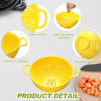Baderke 4 Pack Mini Colander for Kitchen Plastic Berry Strainer - Image 3