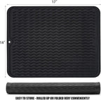 Large 17" x 14" Silicone Dish Drying Mat - Image 2