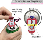 Soda Can Tab Opener Mini Soda Can Cover Easy Tab Opener and Drink Protector - Image 2