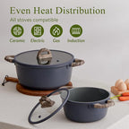 22Pcs Pots and Pans Set Non Stick Non-Toxic Ceramic Cookware Sets Nonstick - Image 6