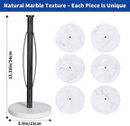 YIGII Heavy Marble Base Paper Towel Holder – Countertop Paper Roll Holder - Image 7