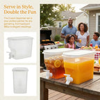 Jucoan 2 Pack 0.9 Gallon Fridge Beverage Drink Dispenser - Image 6