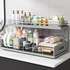 Under Sink Organizer Upgrade To Professional Rails, 2-Tier Dual Pull Out - Image 8