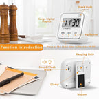 Timer, Kitchen Timers for Cooking Classroom Timer for Kids Teachers Digital - Image 4