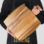 16.6"x13" Large Acacia Wood Cutting Board - Image 6