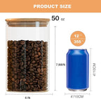 YUNCANG Glass Food Storage Jars 50oz - Image 2