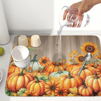 Fall Orang Pumpkin Dish Drying Mat - Image 6