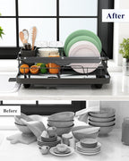 Kitsure Dish Drying Rack for Kitchen Counter, Stainless Steel Sink Organization - Image 7