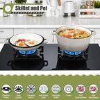 P&P CHEF 5Qt Dutch Oven Pot for Bread Baking, 2 In 1 Round Cast Iron Dutch Oven - Image 5