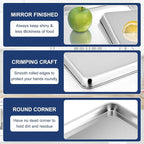 P&P CHEF 10.5 Inch Baking Cookie Sheet, Oven Pan Tray Stainless Steel Sheet Pan - Image 3