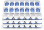 ChefAide Ice Cube Tray with Lid, 4 Packs 56 Cubes Durable Stackable Ice Cube by ChefAide