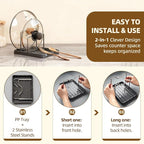 2 in 1 Pot Lid Holder & Spoon Rest - Image 7