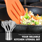 Chef Craft - Premium Silicone Kitchen Tools and Utensils Set, Non-Scratch - Image 5