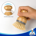 MR.SIGA Bamboo Palm Brush, Scrub Brush - Image 2
