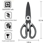OMDAR Food Grade Kitchen Scissors All Purpose 3 Pack - Image 7