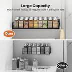 Mystozer 16.9 Inch Wide Large Capacity Magnetic Spice Rack - Image 5