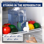 Funnymoom 2 Pack 0. 8 Gallon Fridge Water Dispensers Bottle - Image 4
