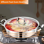 Delarlo Tri-Ply Stainless Steel 13 inch Everyday Pan - Image 4