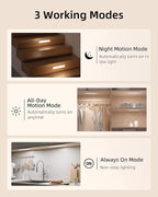 EZVALO 6-Pack Under Cabinet Lighting, 2000mAh Rechargeable Wireless Motion - Image 5