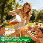 6 Pcs 4 Quart / 1 Gallon Plastic Pitchers - Image 4