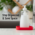 Zulay Kitchen Small Silicone Sponge Holder – Space-Saving Sink Organizer Tray - Image 6