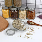 30 Pack 4oz Glass Mason Spice Jars Bottles, Empty Round Containers - Image 6