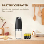 Gravity Electric Salt And Pepper Grinder Set, Automatic Salt And Pepper Grinder - Image 2