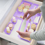 SpaceHacks 15 PCS Clear Plastic Drawer Organizer Set, 4-Size Acrylic Drawer - Image 2