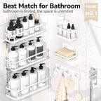 YASONIC Shower Caddy, Large Capacity Bath Organizer - Image 2