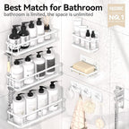 YASONIC Shower Caddy, 6 Pack Large Capacity shower organizer - Image 2