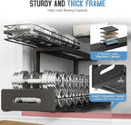 Under Sink Organizer Upgrade To Professional Rails, 2-Tier Dual Pull Out - Image 4
