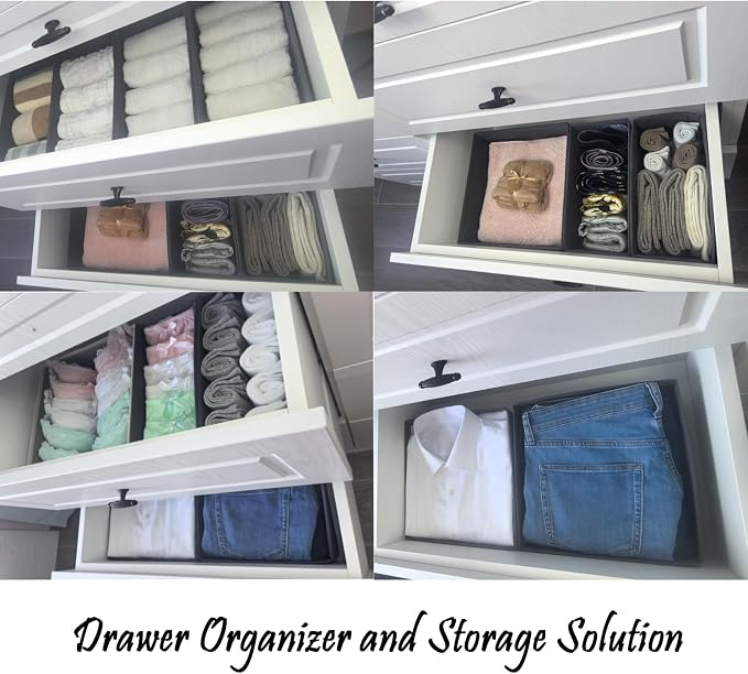 Bructhun Sock Drawer Organizer 3 Pack - Image 7