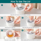 vancasso 8 oz Ramekins with Lid, Porcelain Creme Brulee Souffle Dishes - Image 7