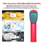 DEASOMIYE Infrared Thermometer Gun, -58℉～1022℉ Laser Thermometer Temperature Gun - Image 3