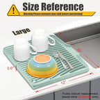 TIKNIK Silicone Dish Drying Mat, Stone Drying Mat - Image 2