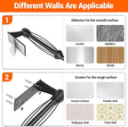 Paper Towel Holder Under Cabinet, Single Hand Operable Wall Mount - Image 6