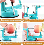 Apple Peeler Corer, 5 In 1 Apple Peeler Slicer Corer - Image 5