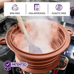 L.I.Q Silicone Splatter Guard – Fits 10 and 12 Inch Pots – Microwave Safe and - Image 7