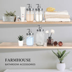 Amolliar Plastic Mason Jar Soap Dispenser - Image 6