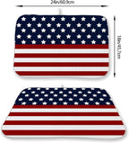 4th of July Dish Drying Mat 18x24 Inch Navy Blue Red Flag Stars Patriotic - Image 2