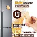 Vesici 24 Pcs Magnetic Bottle Opener 2.5" DIY Bamboo Bear Shape Baby Shower - Image 3