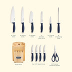Cuisinart C77SSN-12P Color Pro Collection 12 Piece Knife Block Set - Image 5
