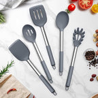 TeamFar Silicone Cooking Utensils Set, Turner/Spoon/Pasta Server - Image 7