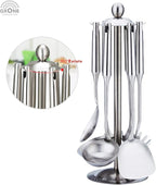 Kitchen Utensil Set – 6 Piece Stainless Steel Cooking Utensils - Image 5
